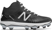 New Balance PM4040K5 Mid Hoog Kunststof Honkbal Softbal Schoenen - Black/White - US 10