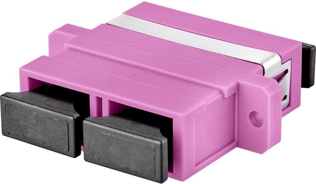 Koppeling [SC-Duplex-bus - SC-Duplex-bus] Renkforce RF-3783860 Violet