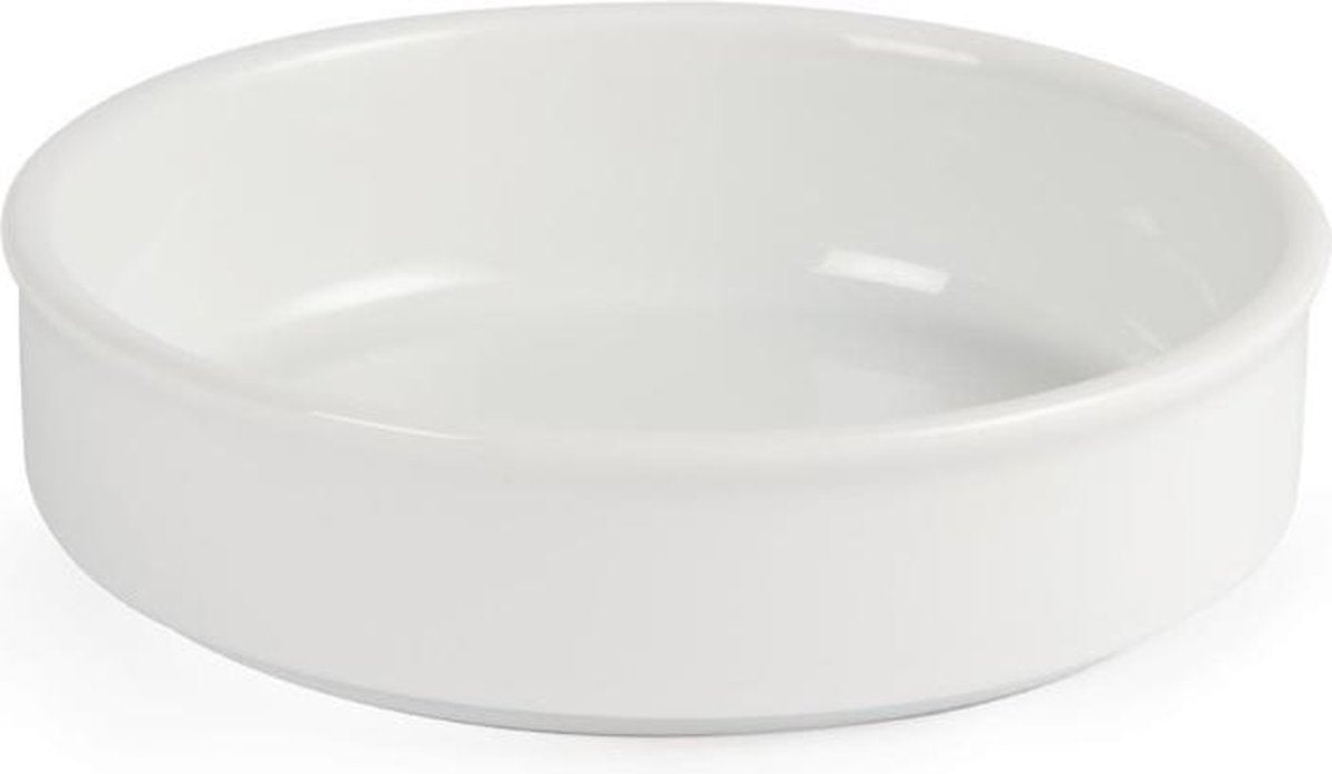 Olympia stapelbaar schaaltje wit - 134x30mm - Box 6