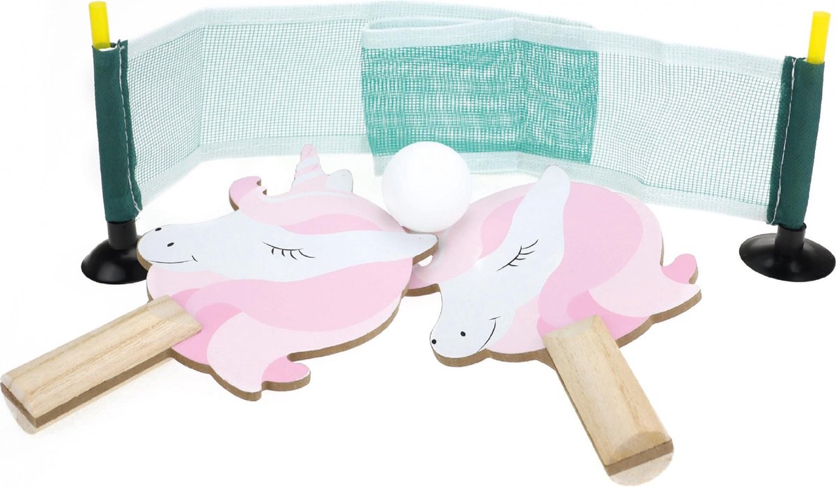 Toi-toys Pingpongset Unicorn 4-delig
