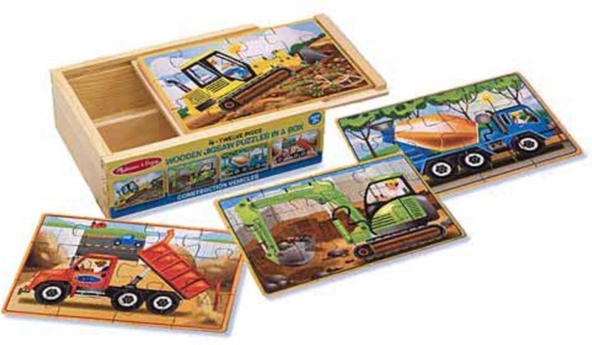 Melissa & Doug - Construction Puzzles in a Box