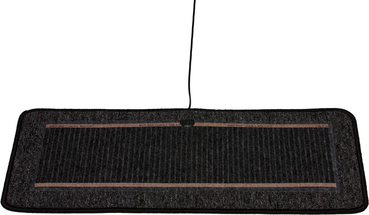 Heatek infrarood verwarmingstapijt - 100 x 50cm - Antraciet - Nano-Carbon Formule - 33°C - 1mm dikte - inclusief stekker