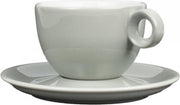 Cappuccinokopje met schotel - 200ml - Mosterdman - Grijs