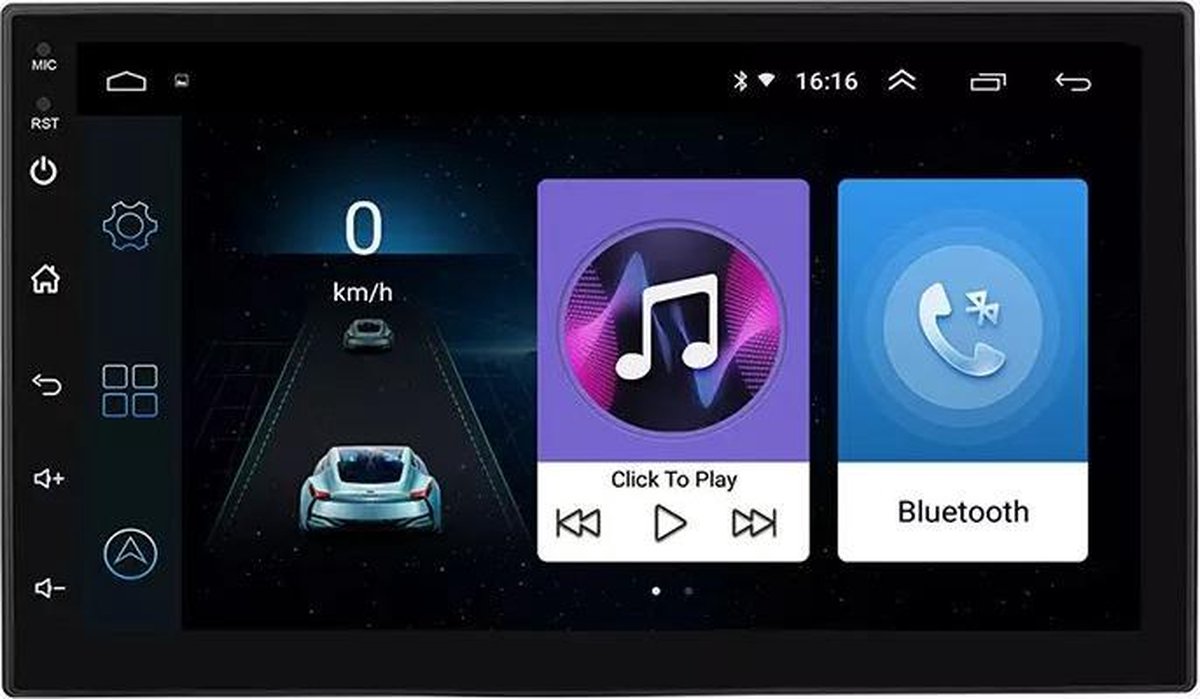 Dubbel Din Navigatie radio universeel Android 8