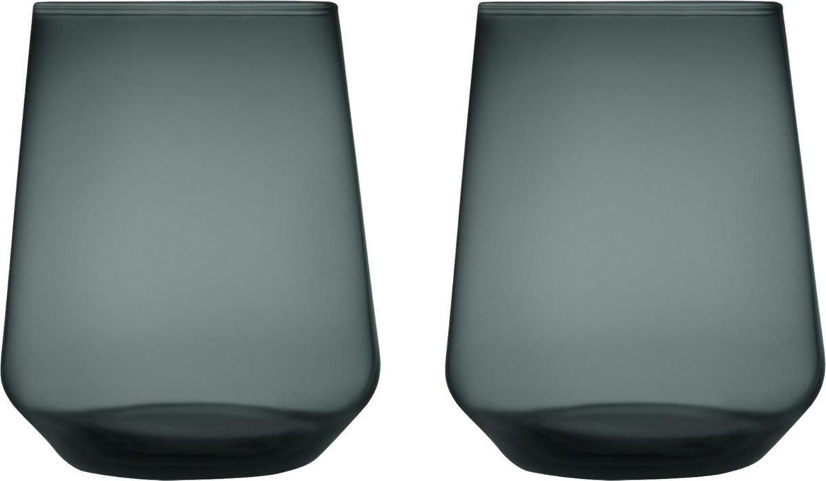 Iittala Waterglas Essence 350 ml Donkergrijs - 2 Stuks