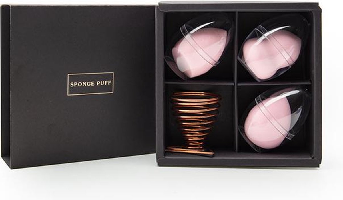 Beauty Blender - Make Up Spons - Beauty Blender Set - 3 stuks - kleur Rose - Poederspons