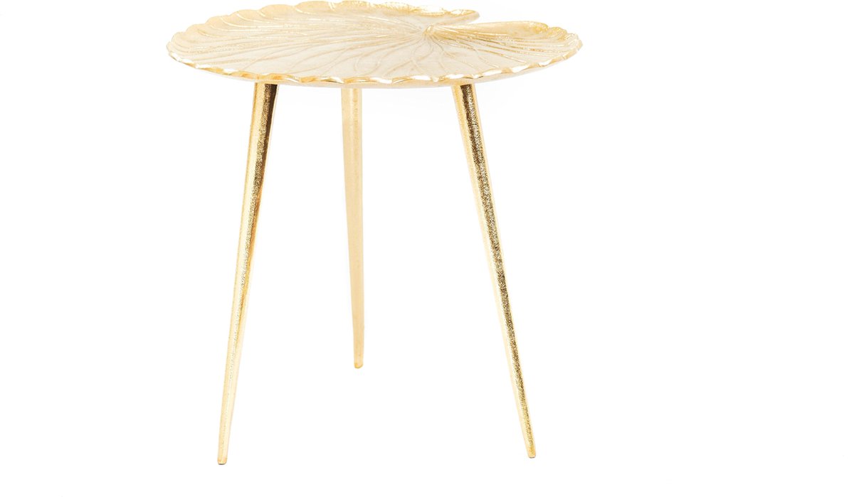 Housevitamin  Tafel Goud - Lelie Blad- 40x40x38cm
