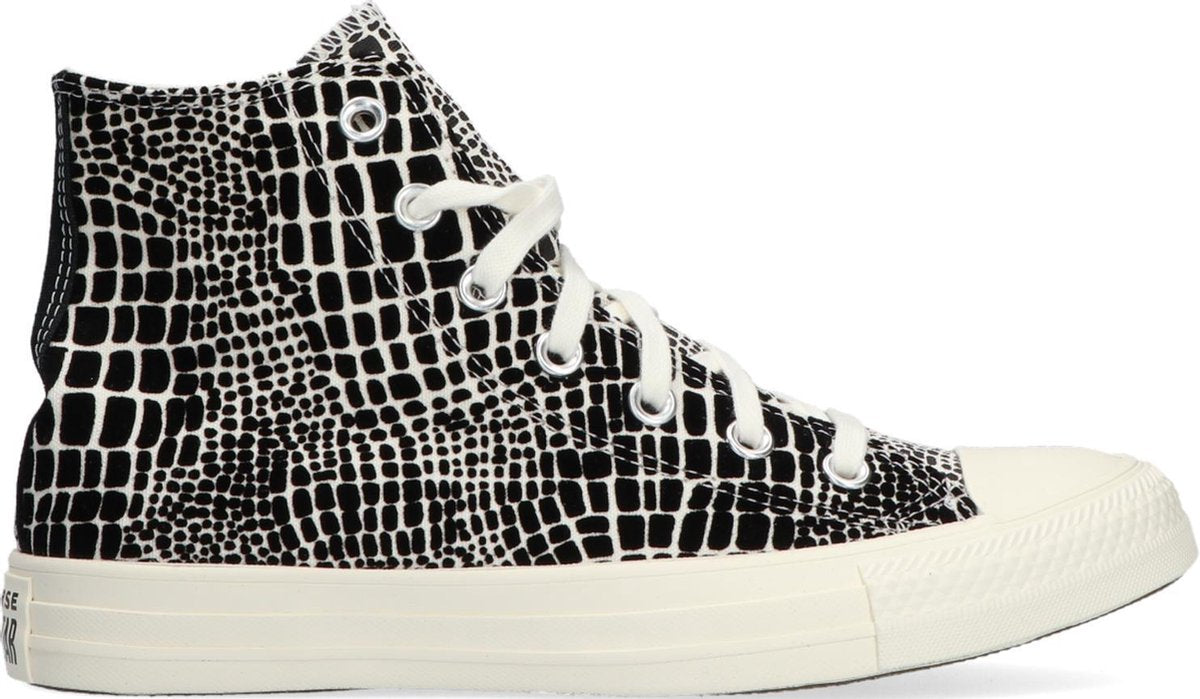 Converse Dames Hoge sneakers Chuck Taylor All Star Croc Hi - Zwart - Maat 39