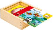 Bino Legpuzzel Little Mole & Panda Junior 13 Cm Hout 17-delig