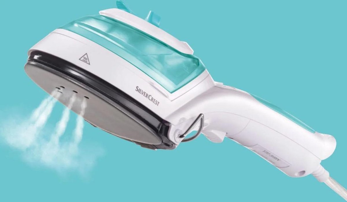 SILVERCREST® Stoomborstel Blauw - 1000W -  4 in 1: strijken 