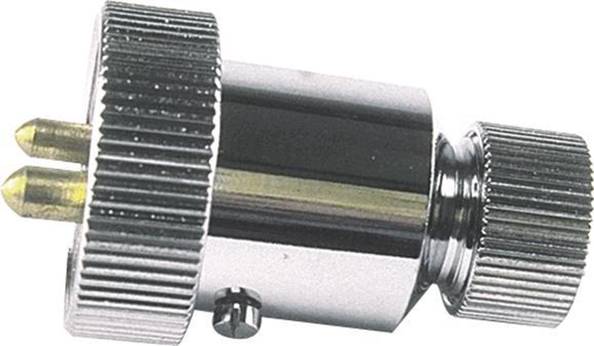 Talamex Stopcontacten messing verchroomd 3A / Stekker en stopcontact