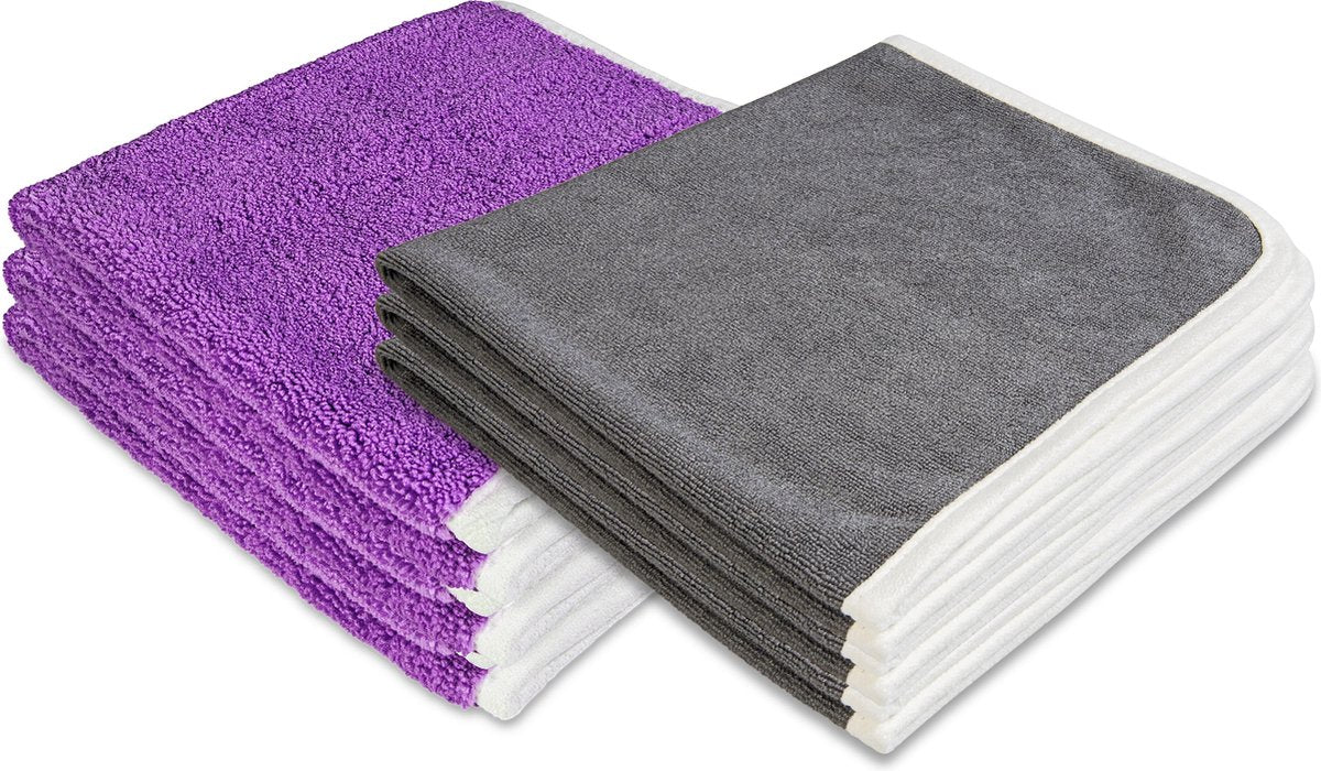 Bufffiber Multi Wipe Suede Edge & All-Purpose Silken - Auto Microvezeldoek - Poetsdoek - Car Microfiber - 3 pack