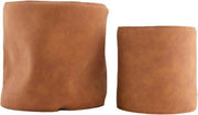 Plantenmand Leer Bruin Set