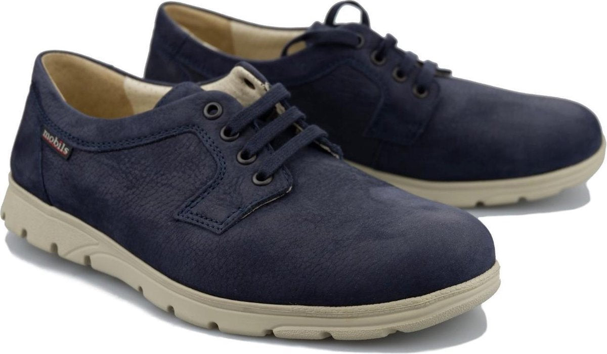 Mephisto Mobils KILIAN - heren veterschoen - blauw - maat 44 - breed leest
