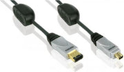 Profigold Firewire Kabel – Professioneel 4 pin – 6 pin 1.5 meter – 24k gold PGM6202