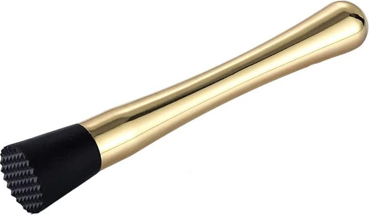 Doodadeals® | Luxe Cocktail Stamper | Tonicstampers | Muddler | Citroen Stamper | Cocktail Muddler |  21 cm | RVS | Goud
