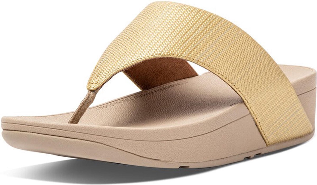 FitFlop  Vrouwen Rubber  Slippers Damesschoenen Textured toe sand - Goud - Maat 37