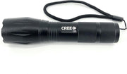 2-pack Militaire LED Zaklamp - 2000 Lumen - Zwart