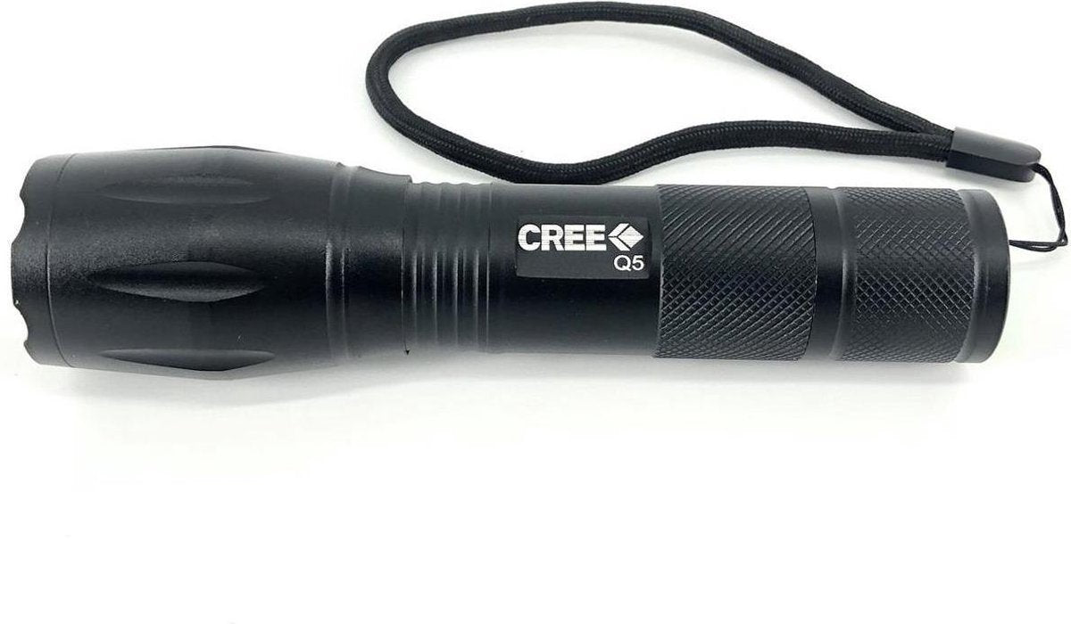 2-pack Militaire LED Zaklamp - 2000 Lumen - Zwart