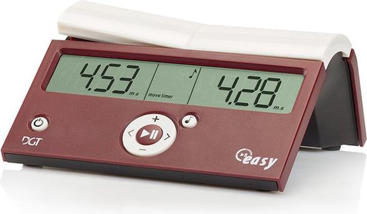 Schaakklok DGT Easy Rood/Wit