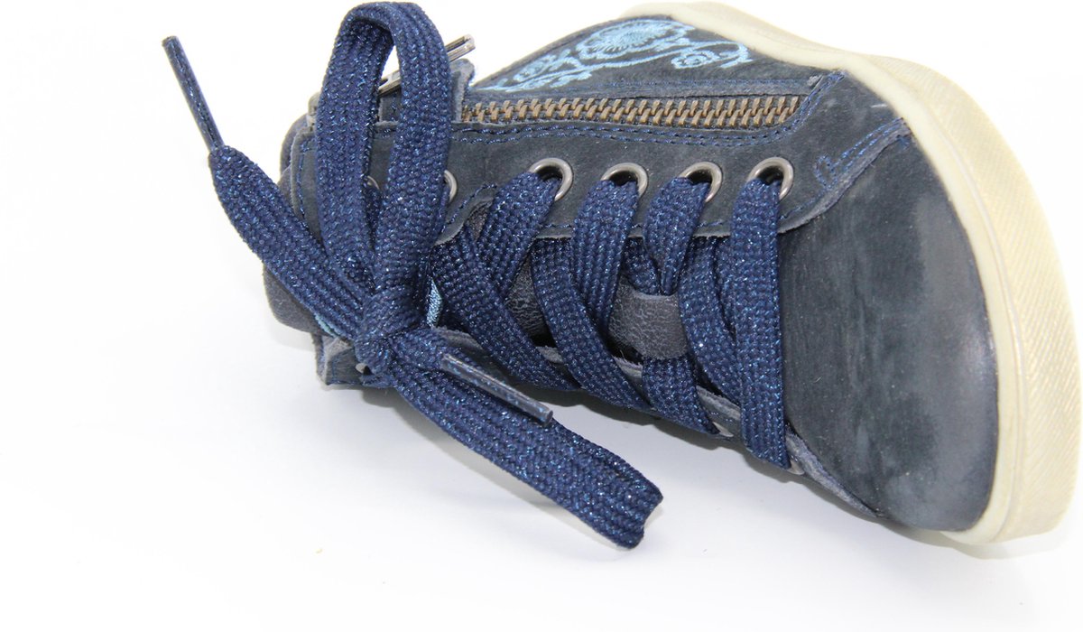 Twins - enkelhoge blauwe sneaker 601-breedte 3