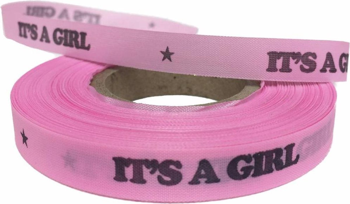MixMamas - Geboorte Lint - It's a Girl - Roze