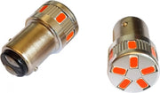 BAY15D - 1157 - autolamp set | 2x 11-SMD LED rood | 12-24V DC