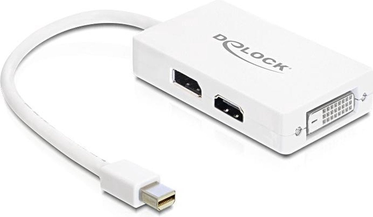 Delock - Adapter DP mini-St - DP-HDMI-DVI29 white