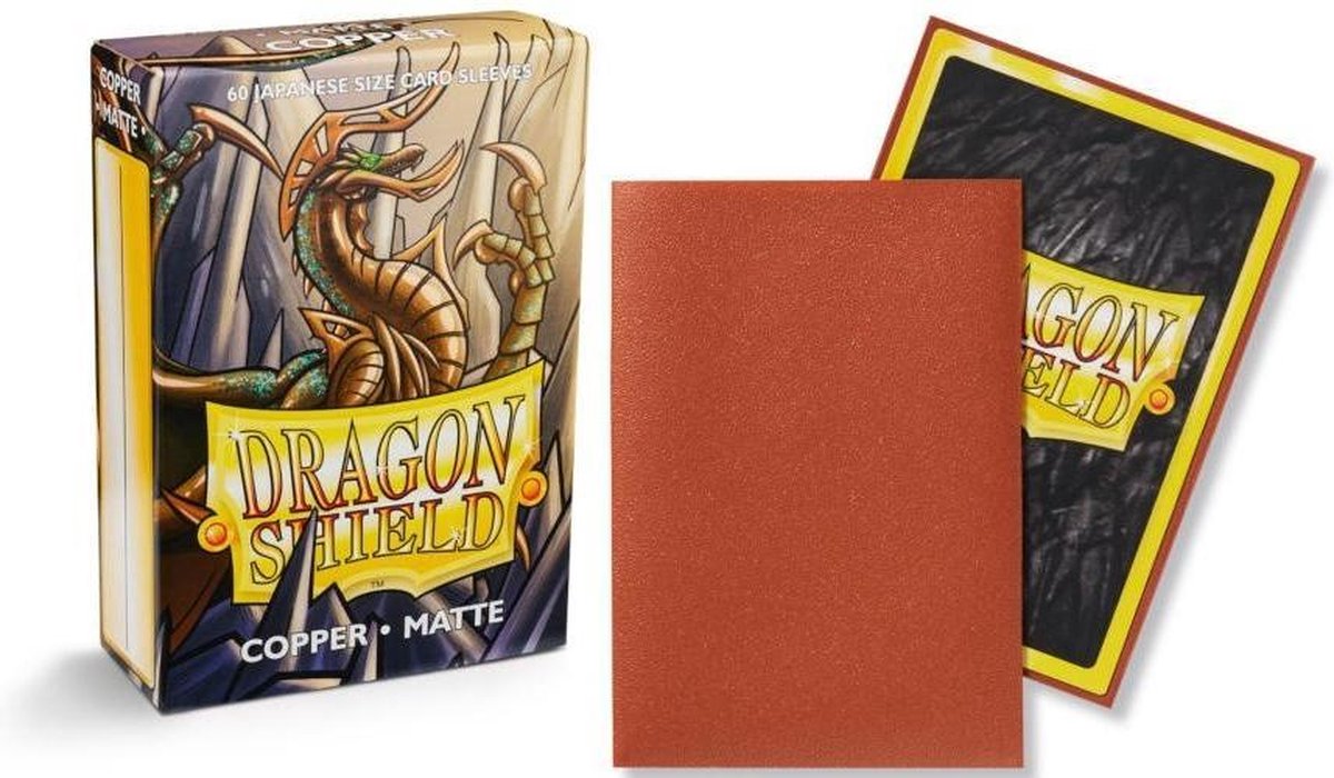 Dragon Shield Card Sleeves: Japanese Matte Copper (59x86mm) - 60 stuks