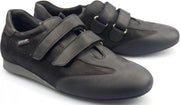 Mephisto BEA lederen dames sneaker met dubbele klittenband zwart - Maat 36