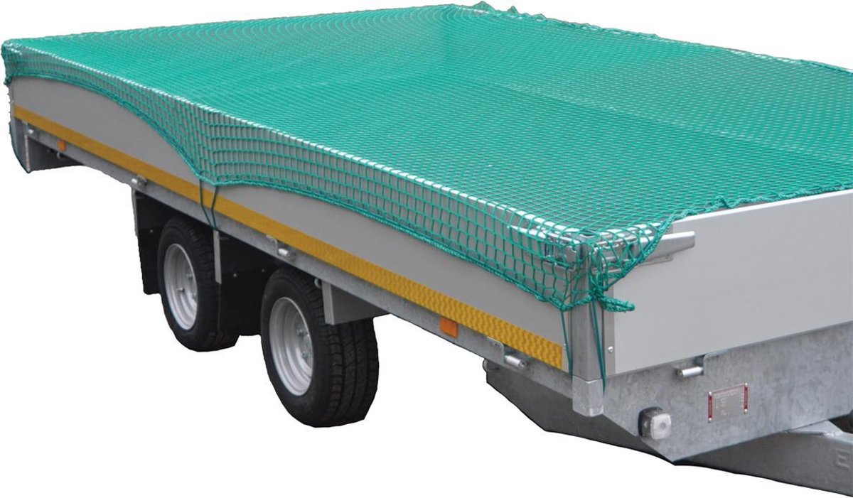 Premium maasnet - 300x200 cm - inclusief elastiek rondom - UV bestendig - net voor aanhanger
