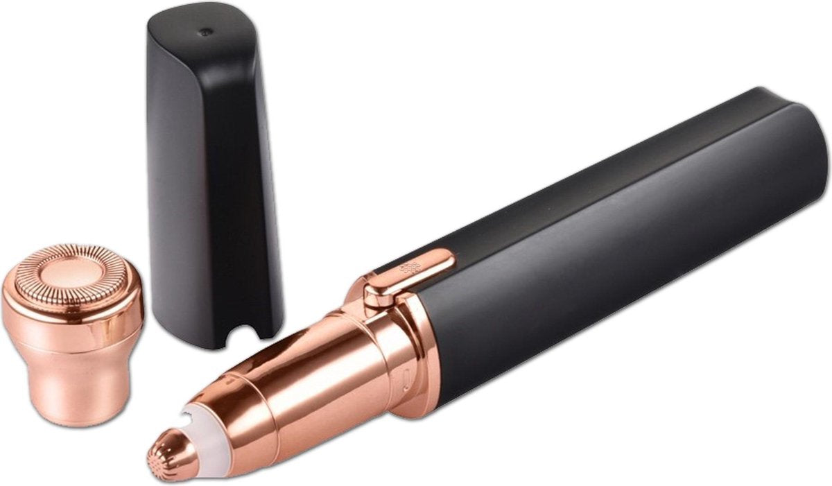 Cenocco Beauty CC-9095: 2 in 1 Wenkbrauwtrimmer en Gezichtsscheerapparaat Zwart