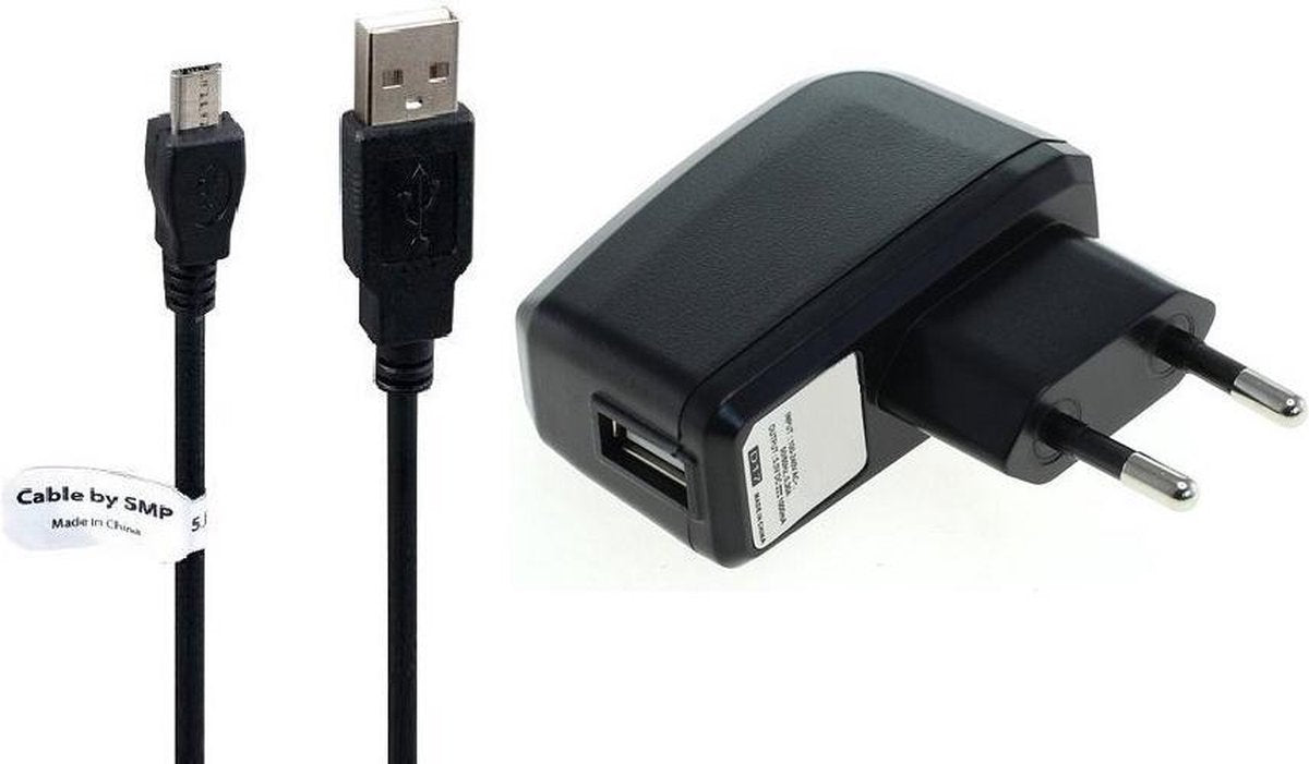 1A oplader en oplaadkabel. 1