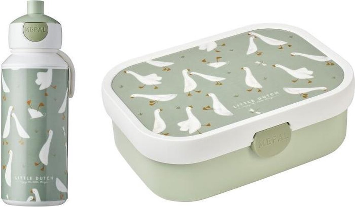 Little Goose Lunchset Pop up Drinkfles & Lunchbox