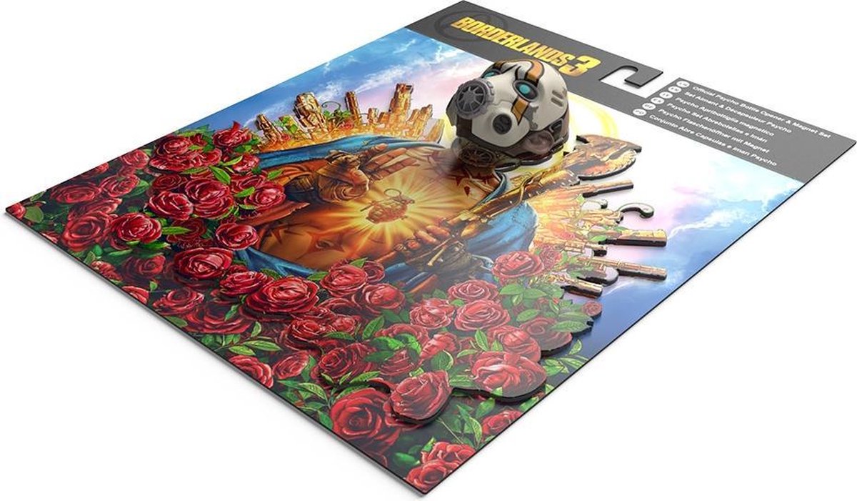 Rubberroad Borderlands 3 - Psycho Bottle Opener & Magnet Set