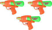 3x Waterpistool/waterpistolen oranje/groen 20 cm