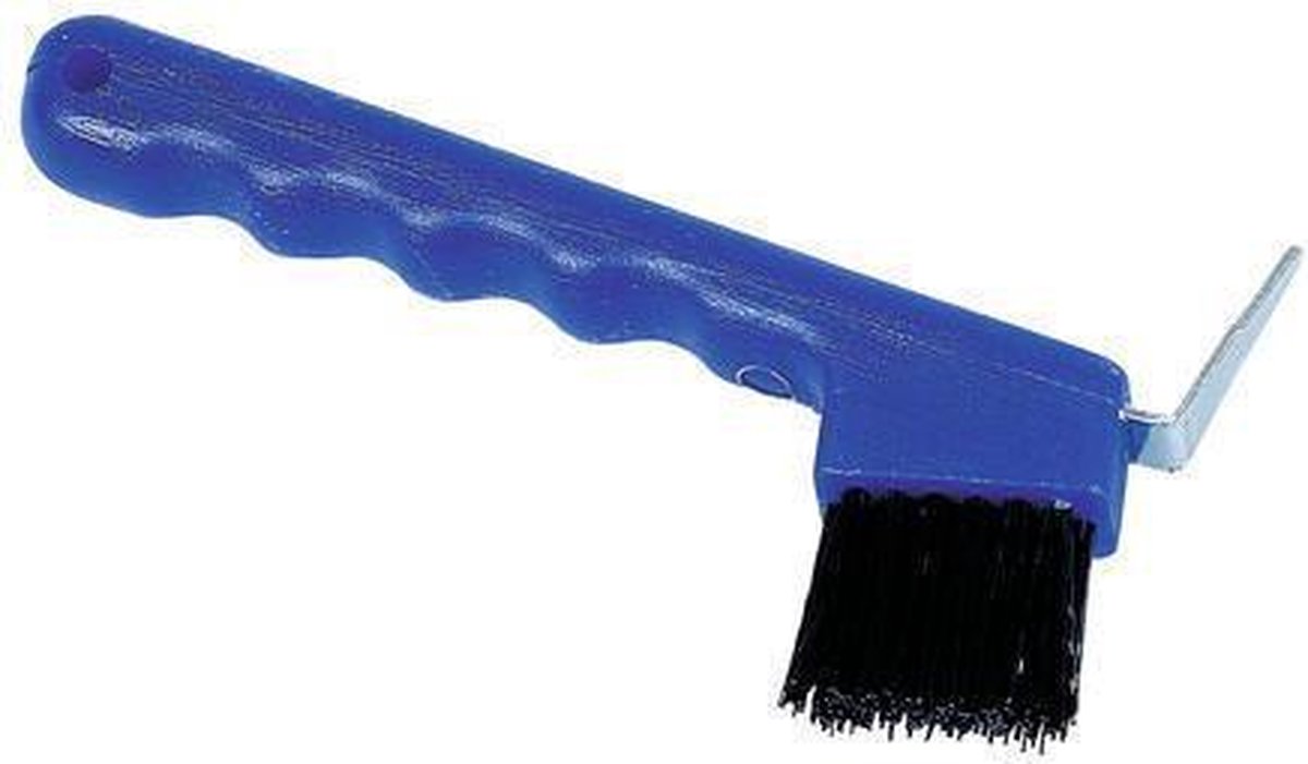 Kerbl Hoevenkrabber met Borstel Blauw