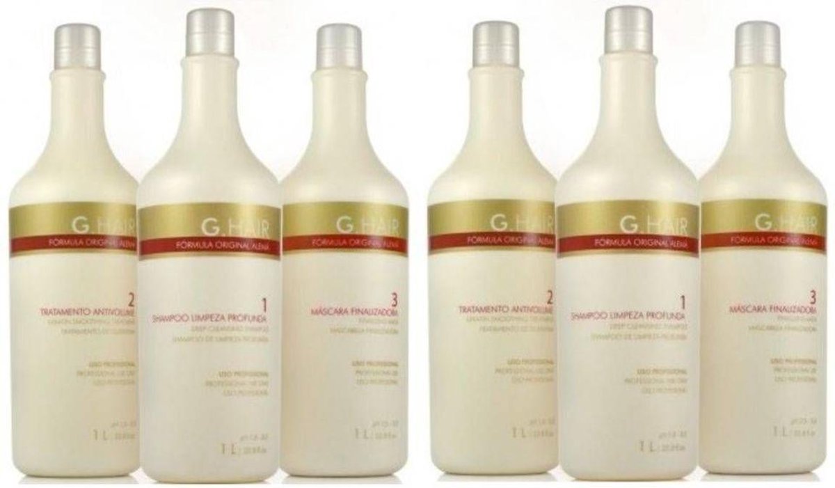 G Hair Lissage Brésilien Ghair Kit 2x(3x1000ml)