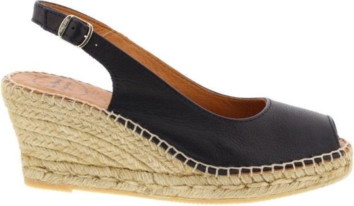 Toni Pons Croacia Dames Espadrilles - Black/Black-Black - Maat 41