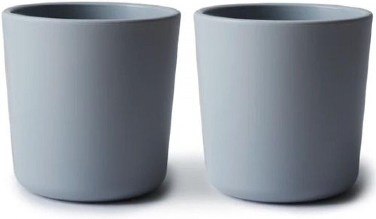 Mushie bekers - Kleur Cloud - Kinderservies - Set van 2