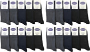 Naft 100% katoenen heren sokken 20 paar grijs assorti kleuren maat 39/42