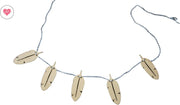 Cadeau geboorte | Houten slinger | Veer
