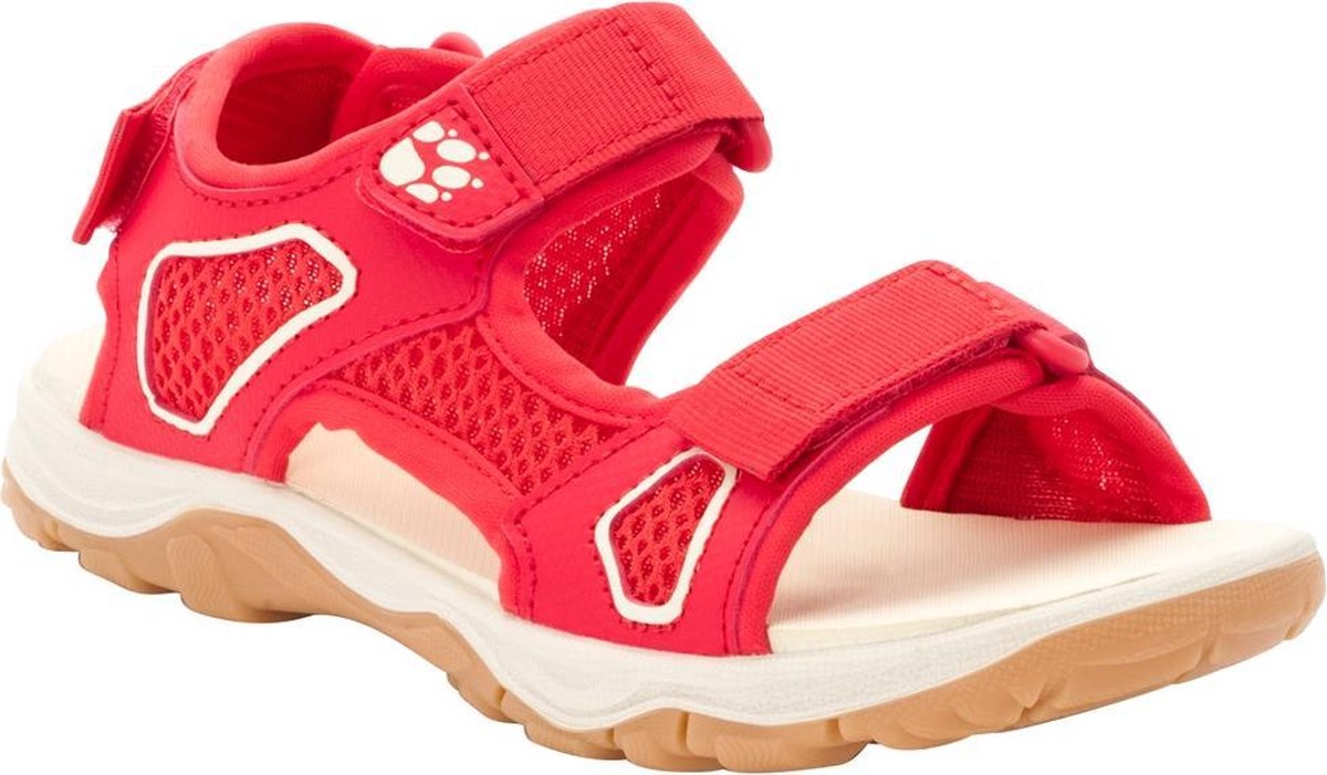 Jack Wolfskin Taraco Beach Sandalen Kids - Red / Champagne - Maat 37