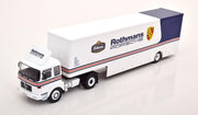 M.A.N. Bussing Racing Transporter "Rothmans Porsche"Wit / Blauw 1-43 Ixo Models
