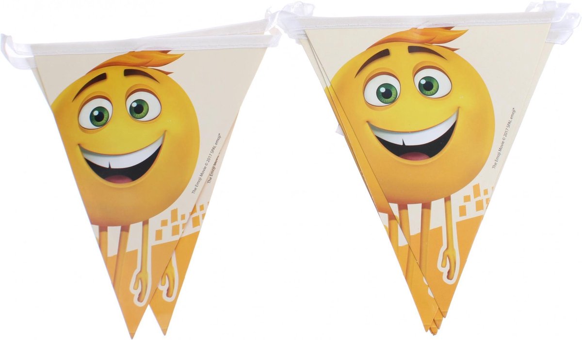 Emoji Vlaggenlijn 300 Cm Geel