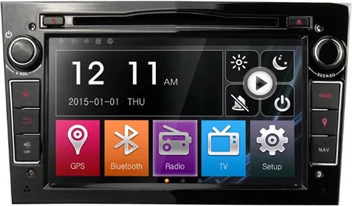 Voltario® opel autoradio navigatie / bluetooth / carkit / streamen/ kleur zwart