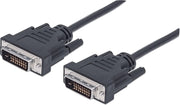 Manhattan 371803 DVI kabel 3 m DVI-D Beige