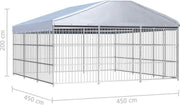Medina Hondenkennel voor buiten met dak 450x450x200 cm