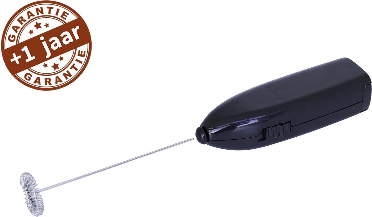 INTER™ Elektrische Melkopschuimer - Handmatige Melkopschuimer - Melkschuimer - Zwart