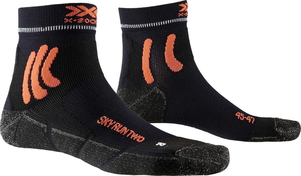 X-socks Hardloopsokken Sky Run Two Polyamide Zwart Maat 39/41